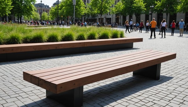 Banc extérieur : options durables pour l'aménagement public